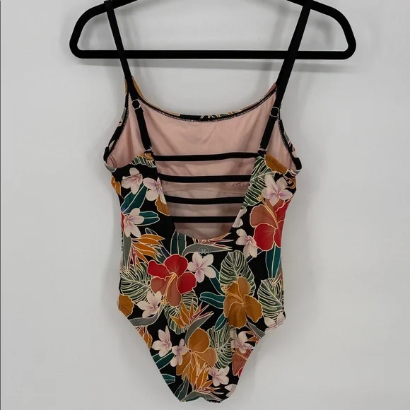 NWOT Hurley Tropical Floral One-Piece Swimsuit - Picture 3 of 10